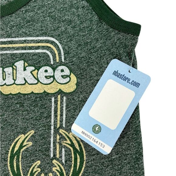Majestic Women’s NBA Milwaukee Bucks Green Throwback 1971 Champions Tank Top XS - Picture 6 of 6